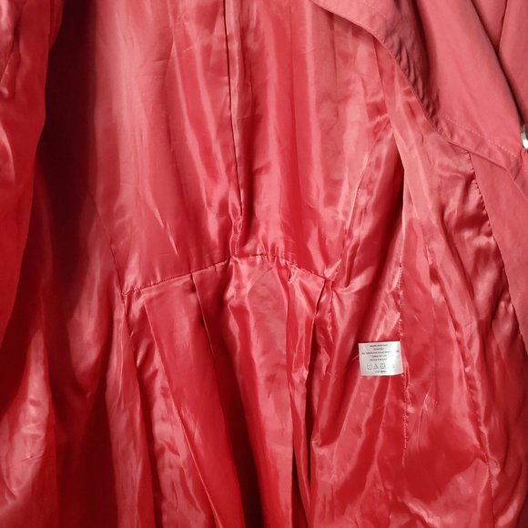 The Tower Collection by London Fog Hot Pink Trench Coat, S - Picture 7 of 10